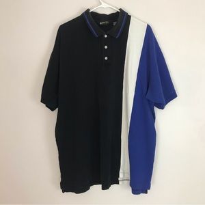 Vintage Eddie Bauer EBTEK Color Block Golf Polo Men's Size XL